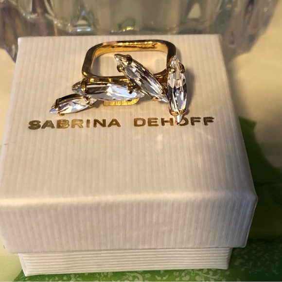 BNIB SABRINA DEHOFF GOLD PLATED RING - Picture 4 of 8